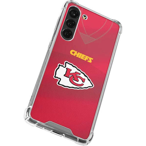 NFL Kansas City Chiefs Team Jersey Galaxy S24 FE Clear Case
